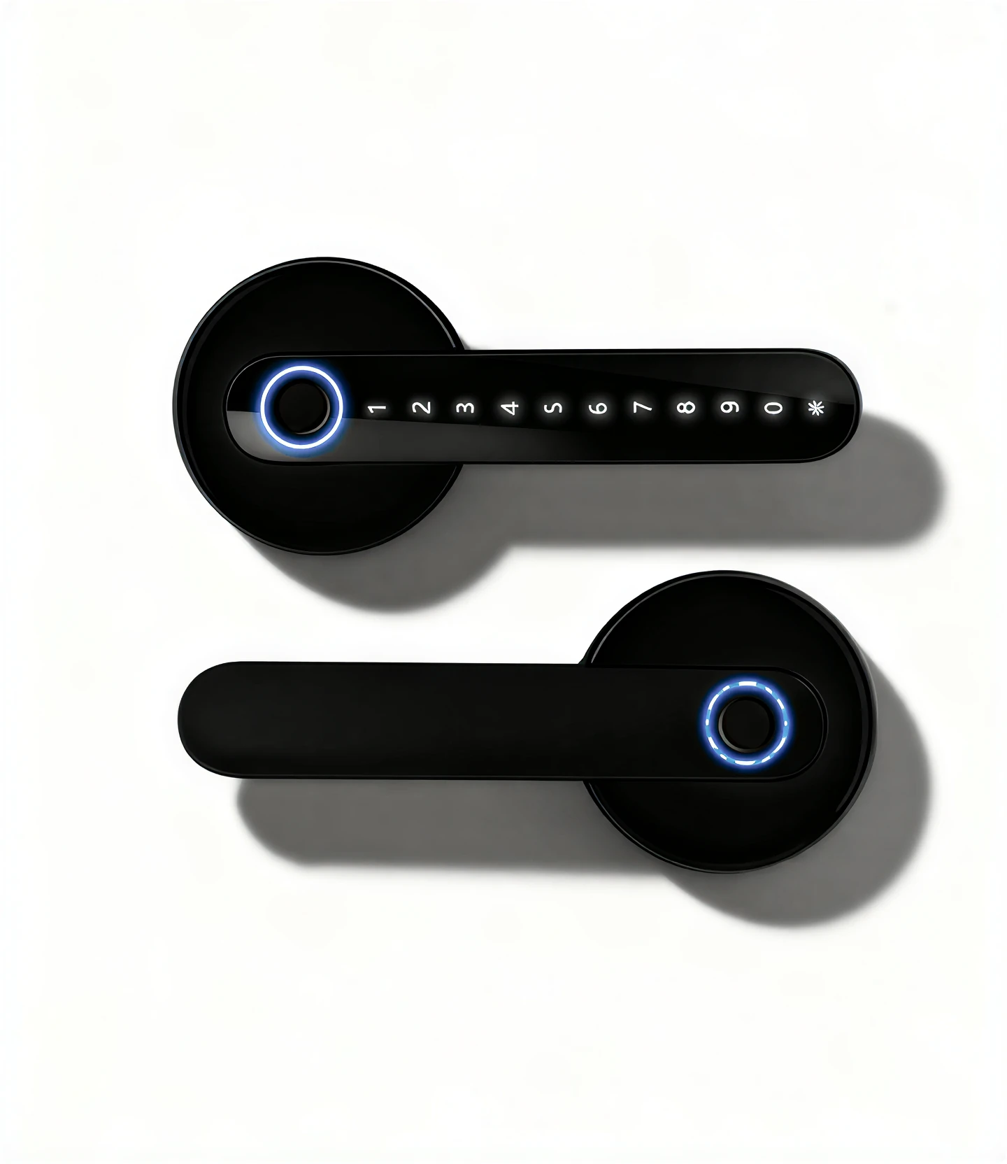 HomeKT B06 Smart Door Handle Lock (Tuya App & Fingerprint Keyless Entry)