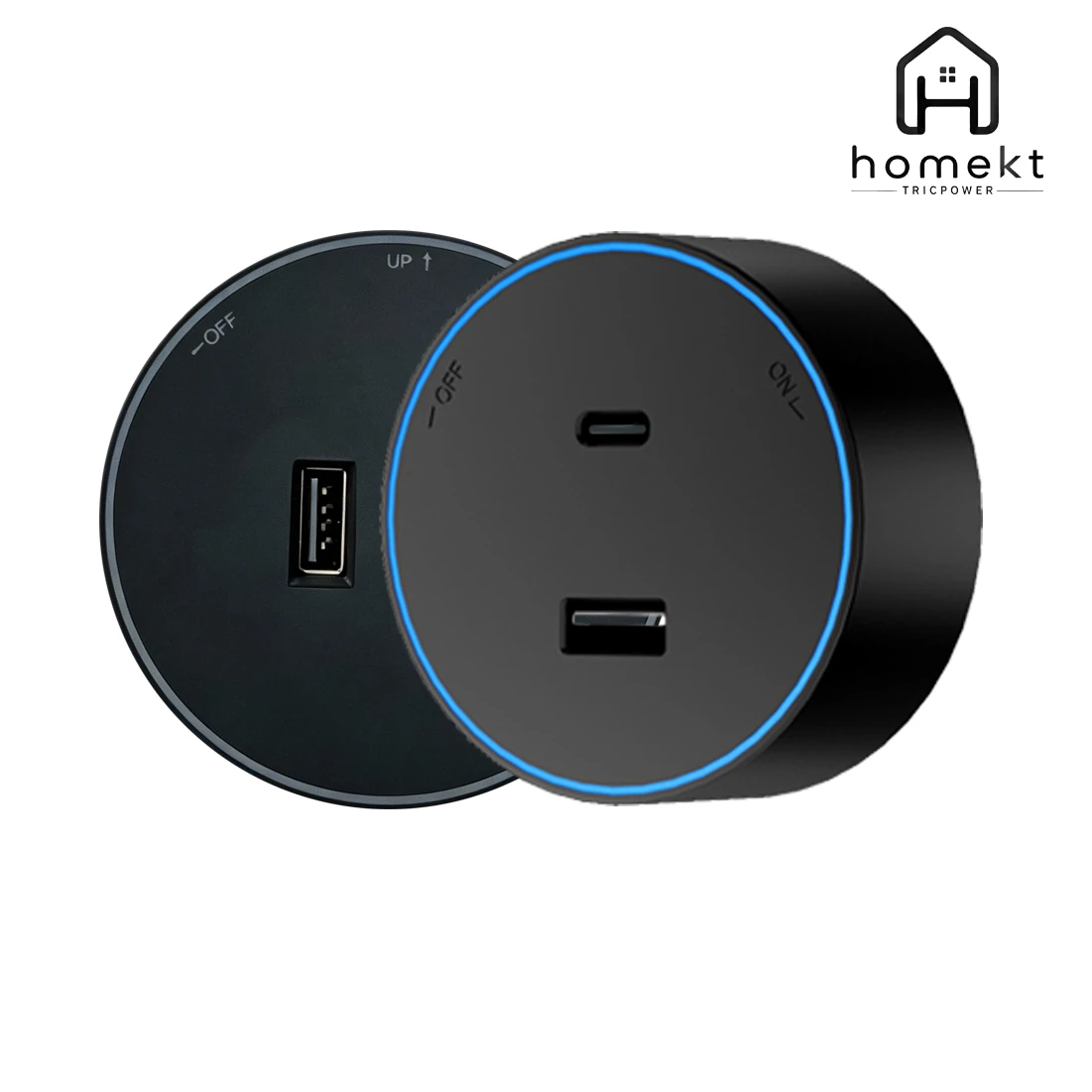 HOMEKT TRICPOWER Track Socket USB Adapter - 20W Fast Charge