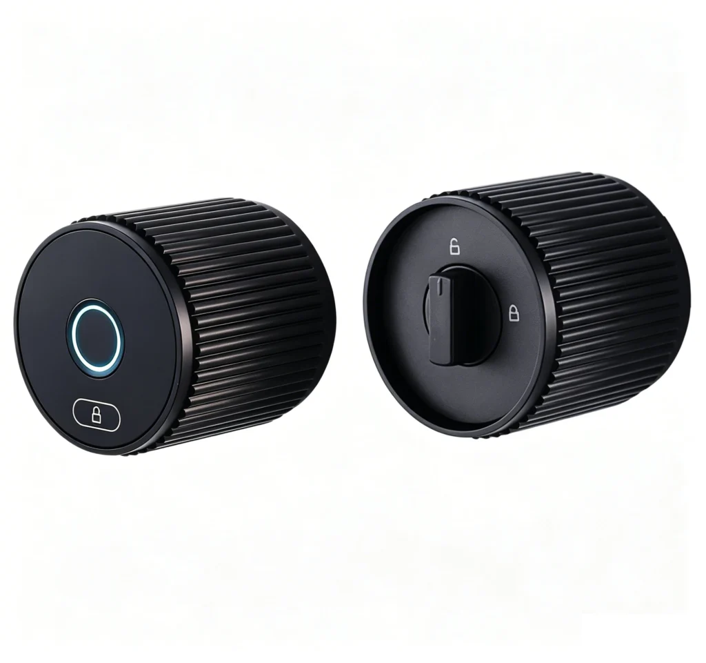 HomeKT LVE-17B Round Smart Door Lock (Fingerprint, PIN & Tuya App)