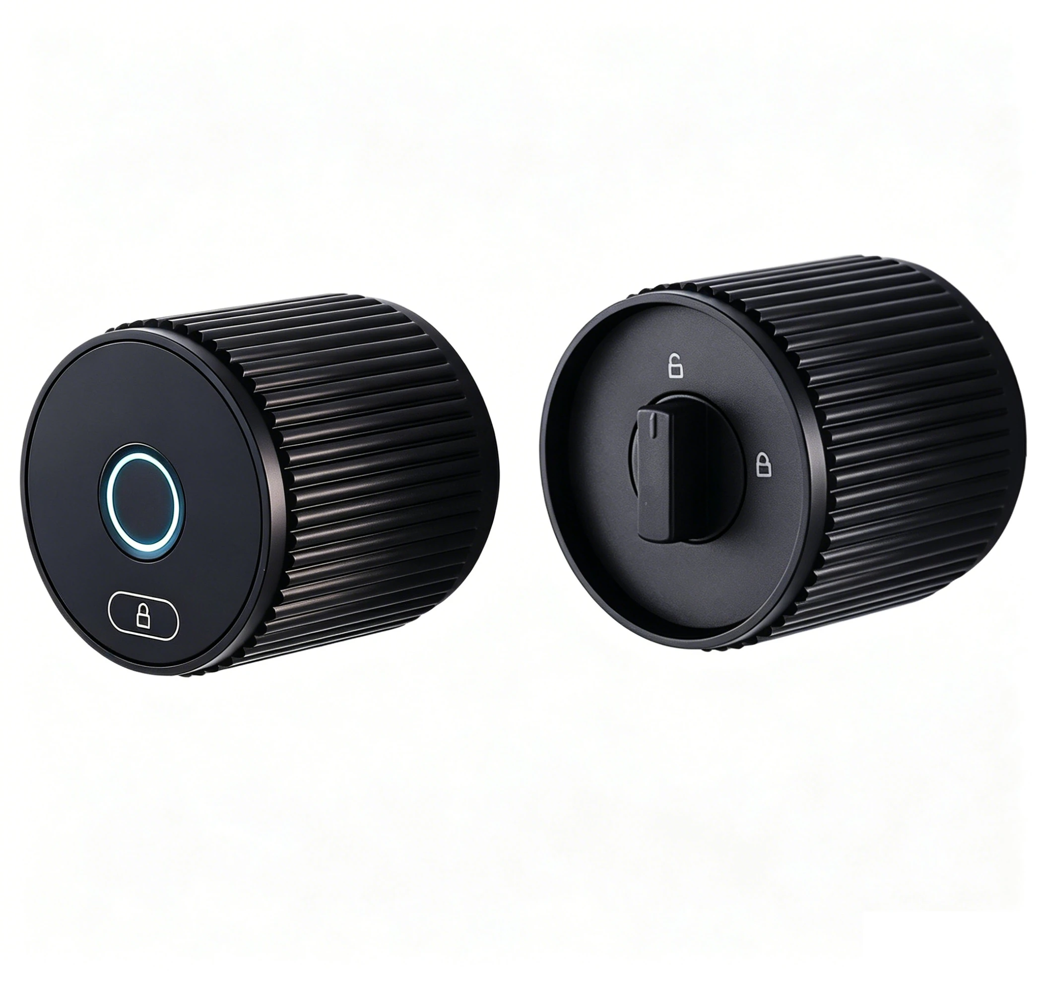 LVE-17B Round Smart Door Lock | Fingerprint, PIN & Tuya App Access