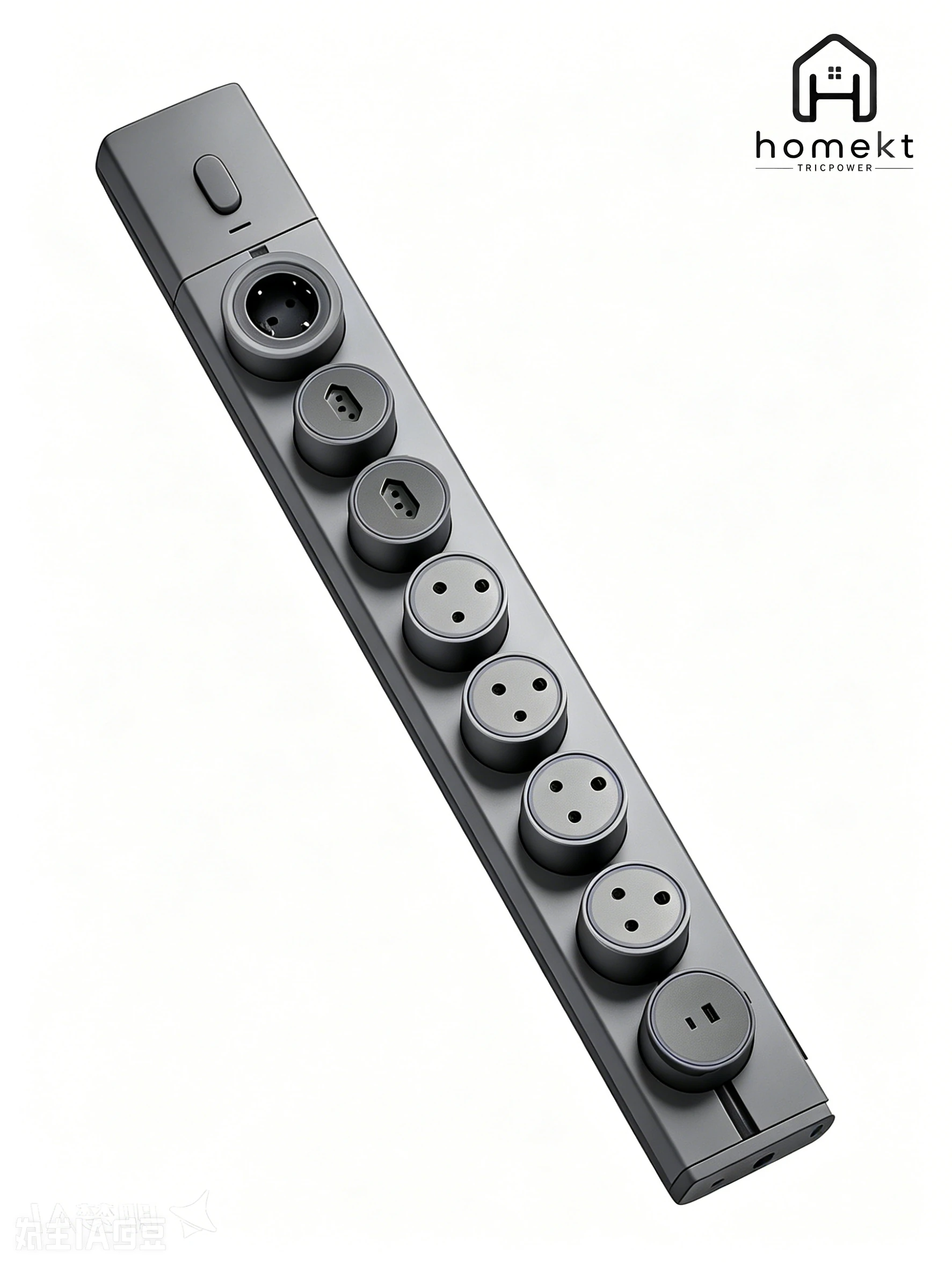 HOMEKT TRICPOWER Track Socket Set (80cm) - 7-Module Combo Set