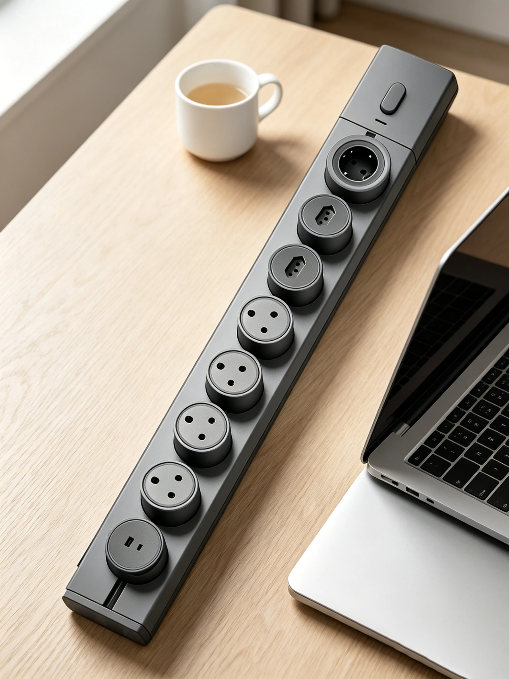 HOMEKT TRICPOWER track socket set 80cm:2 Brazil + 4 South Africa + 1 USB + 1 European - Image 3